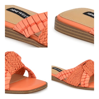 Sandalia NINE WEST Wnolson3  Sintetico Color Naranja