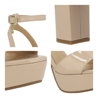 Sandalia WESTIES Wemacro  Charol sintético Color Beige