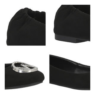 Ballerina WESTIES Webucarest  Gamuza textil Color Negro