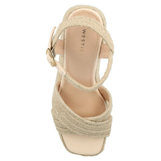 Zapatilla con Plataforma WESTIES Wegaizka  Textil Color Beige