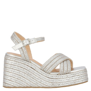 Zapatilla con Plataforma WESTIES Wegaizka  Textil Color Metalico