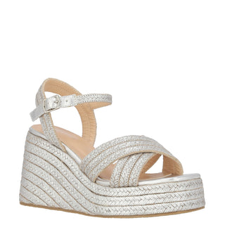 Zapatilla con Plataforma WESTIES Wegaizka  Textil Color Metalico