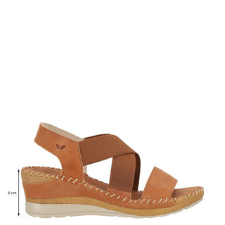 Zapato con Plataforma W CONFORT Wtfreder  Piel Color Cafe