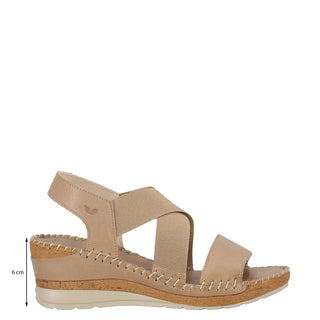 Zapato con Plataforma W CONFORT Wtfreder  Piel Color Cafe