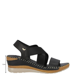 Zapato con Plataforma W CONFORT Wtfreder  Piel Color Negro
