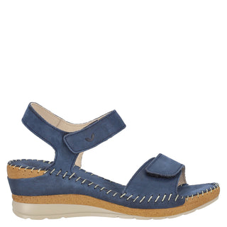 Zapato con Plataforma W CONFORT Wtkory  Piel Color Azul