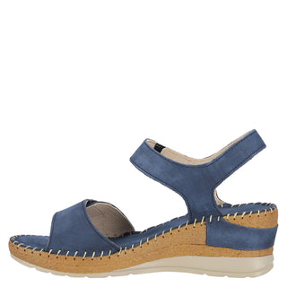 Zapato con Plataforma W CONFORT Wtkory  Piel Color Azul