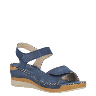Zapato con Plataforma W CONFORT Wtkory  Piel Color Azul
