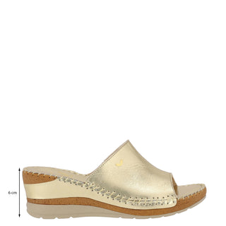 Zapato Destalonado W CONFORT Wtmirabi  Piel Color Metalico