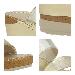 Zapato Destalonado W CONFORT Wtreidar  Piel Color Metalico