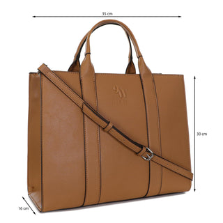 Bolsa Tote NINE WEST Nym523422  Sintetico Color Cafe