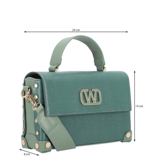 Bolsa Crossbody WESTIES Hbanetowe  Sintetico Color Verde