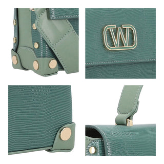 Bolsa Crossbody WESTIES Hbanetowe  Sintetico Color Verde