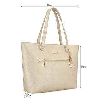 Bolsa Tote WESTIES Hbappolinewe  Sintetico Color Metalico