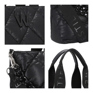 Bolsa de Mano WESTIES Hbrockrosewe  Sintetico Color Negro
