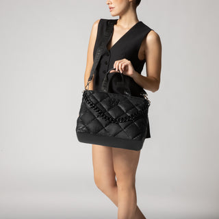 Bolsa de Mano WESTIES Hbrockrosewe  Sintetico Color Negro