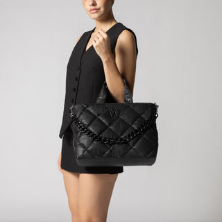Bolsa de Mano WESTIES Hbrockrosewe  Sintetico Color Negro
