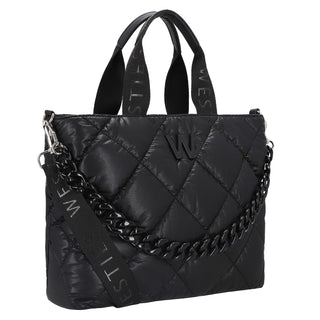 Bolsa de Mano WESTIES Hbrockrosewe  Sintetico Color Negro
