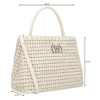 Bolsa de Mano WESTIES Hbalreschawe  Sintetico Color Blanco
