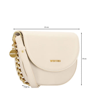 Bolsa Crossbody WESTIES Hbgracelandwe  Sintetico Color Blanco