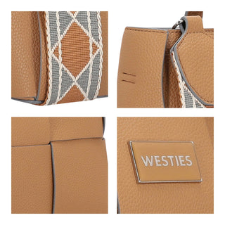 Bolsa de Mano WESTIES Hbhyotawe  Sintetico Color Cafe