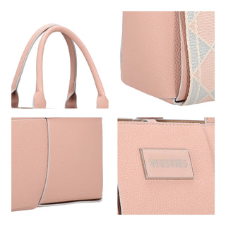 Bolsa Tote WESTIES Hbkyujiwe  Sintetico Color Rosa
