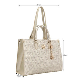 Bolsa Tote WESTIES Hbsarafina2we  Sintetico mo Color Metalico