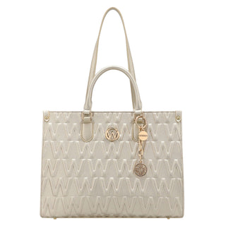 Bolsa Tote WESTIES Hbsarafina2we  Sintetico mo Color Metalico