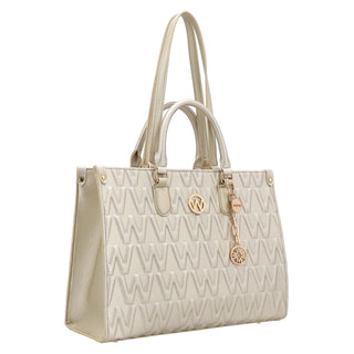 Bolsa Tote WESTIES Hbsarafina2we  Sintetico mo Color Metalico
