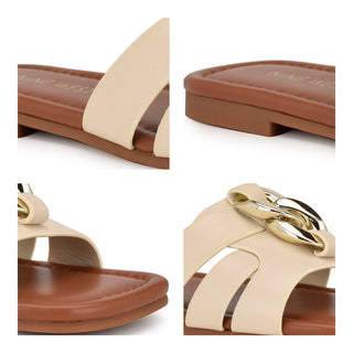 Sandalia NINE WEST Wnquana3  Sintetico Color Blanco