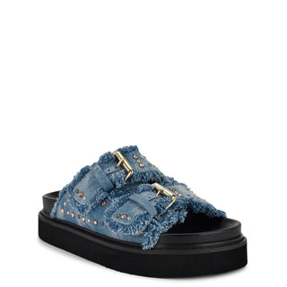 Sandalia NINE WEST Wnelenyf7  Textil Color Azul