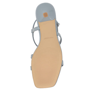 Sandalia NINE WEST Wnhanni3  Charol piel Color Azul