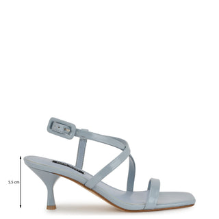 Sandalia NINE WEST Wnhanni3  Charol piel Color Azul