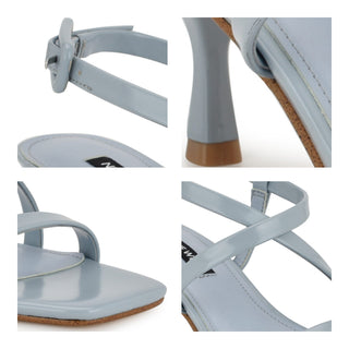 Sandalia NINE WEST Wnhanni3  Charol piel Color Azul