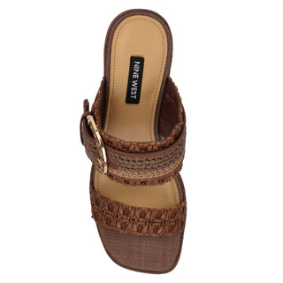 Zapato Destalonado con tacon NINE WEST Wnebels2  Textil Color Cafe