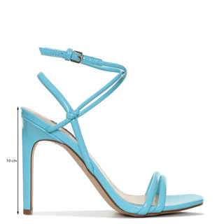 Sandalia NINE WEST Wnmalaya3  Charol piel Color Azul
