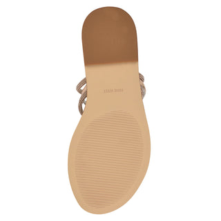 Sandalia NINE WEST Wndashin5  Textil Color Beige