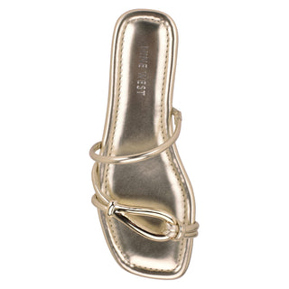 Sandalia NINE WEST Wntigra3  Sintetico Color Metalico