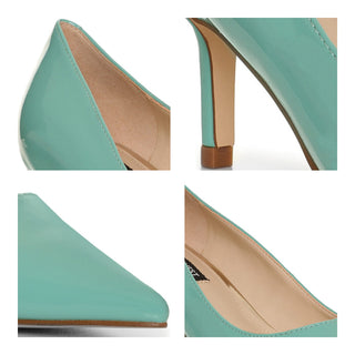 Zapatilla NINE WEST Wnarlene3  Charol piel Color Azul