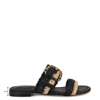 Sandalia NINE WEST Wnsameey2  Textil Color Negro