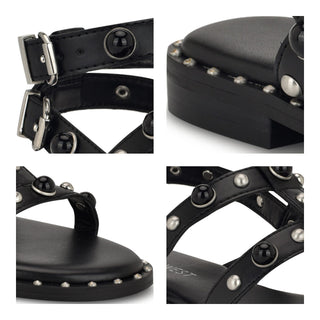 Sandalia NINE WEST Wnmindela3  Sintetico Color Negro