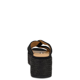 Sandalia con Plataforma NINE WEST Wncerry2  Textil Color Negro