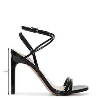Sandalia NINE WEST Wnmalaya3  Charol piel Color Negro
