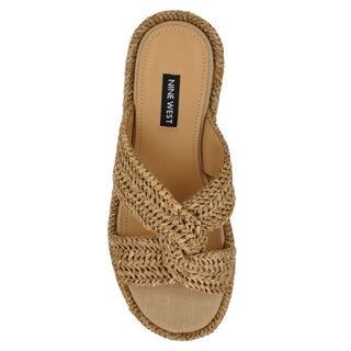 Sandalia con Plataforma NINE WEST Wncerry2  Textil Color Beige