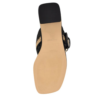 Zapato Destalonado con tacon NINE WEST Wnebels2  Textil Color Negro