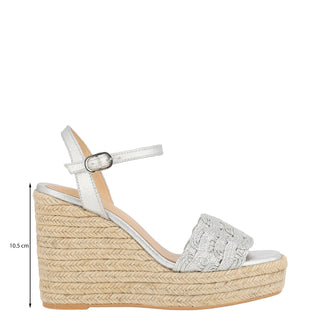 Zapatilla con Plataforma WESTIES Wedemir  Textil Color Metalico