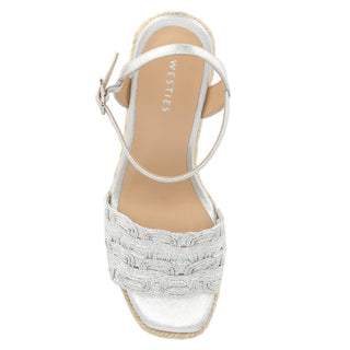 Zapatilla con Plataforma WESTIES Wedemir  Textil Color Metalico