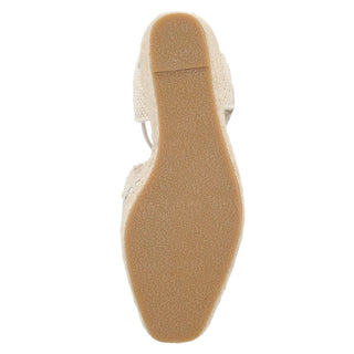 Sandalia de Tacon Corrido WESTIES Wetoti  Textil Color Blanco
