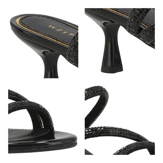Zapato Destalonado WESTIES Weleite  Gamuza textil Color Negro