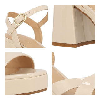 Sandalia WESTIES Wejonker  Charol sintético Color Beige